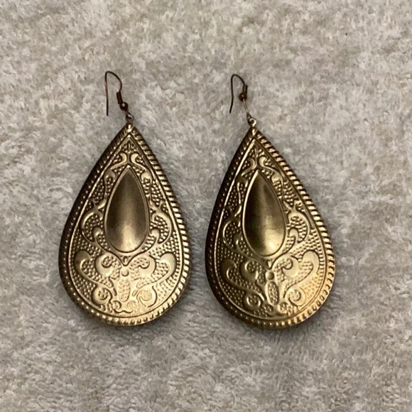 Large Dangle Earrings - Picture 2 of 2